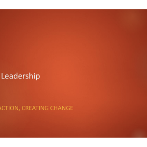 Effective Leadership