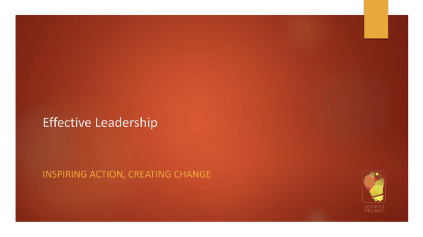 Effective Leadership