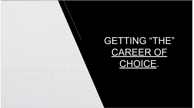 Career Choice & Job Interviews